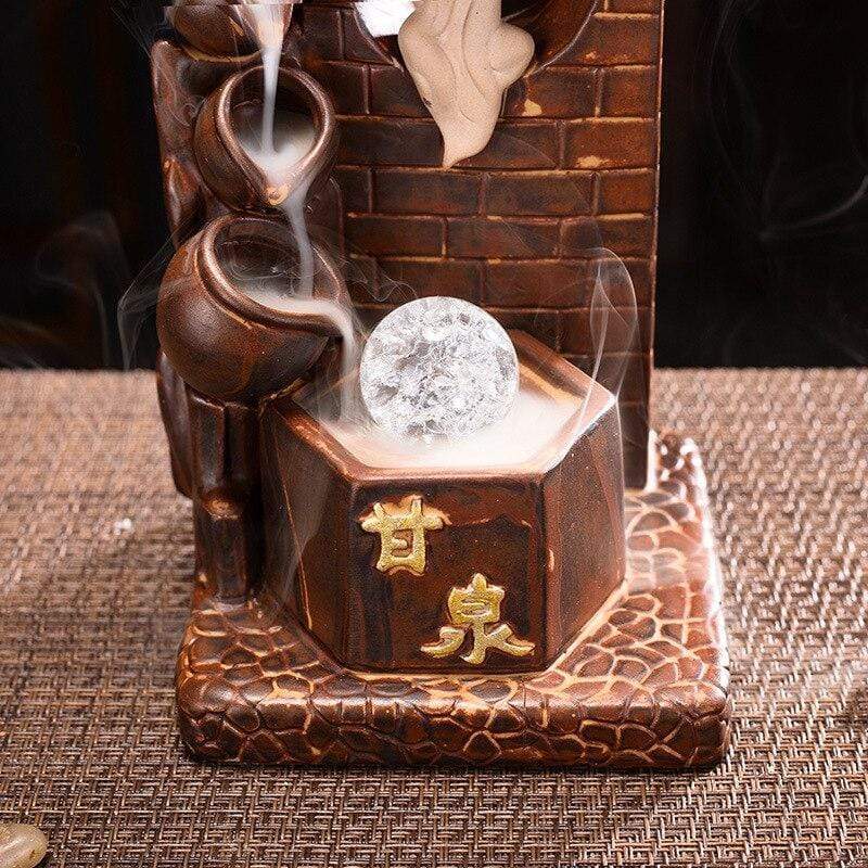 Mountain Spring Waterfall Incense Burner