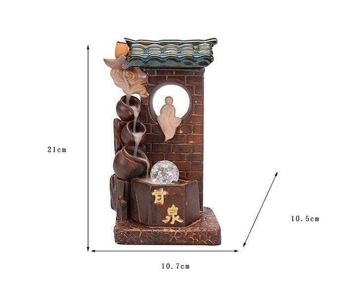 Mountain Spring Waterfall Incense Burner