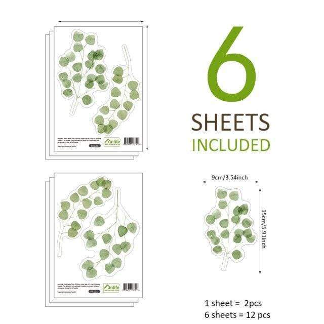 Multi-color Green Plants Wall Stciker Stickers