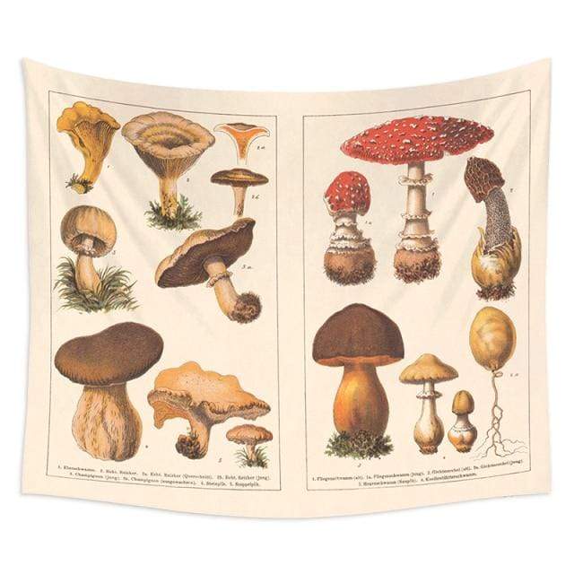 Mushroom Chart Tapestry