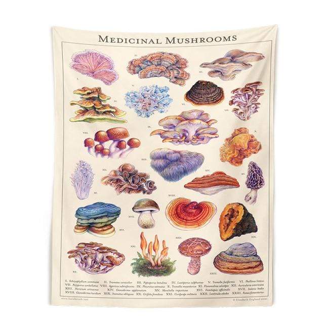 Mushroom Chart Tapestry