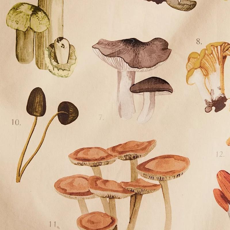 Mushroom Chart Tapestry