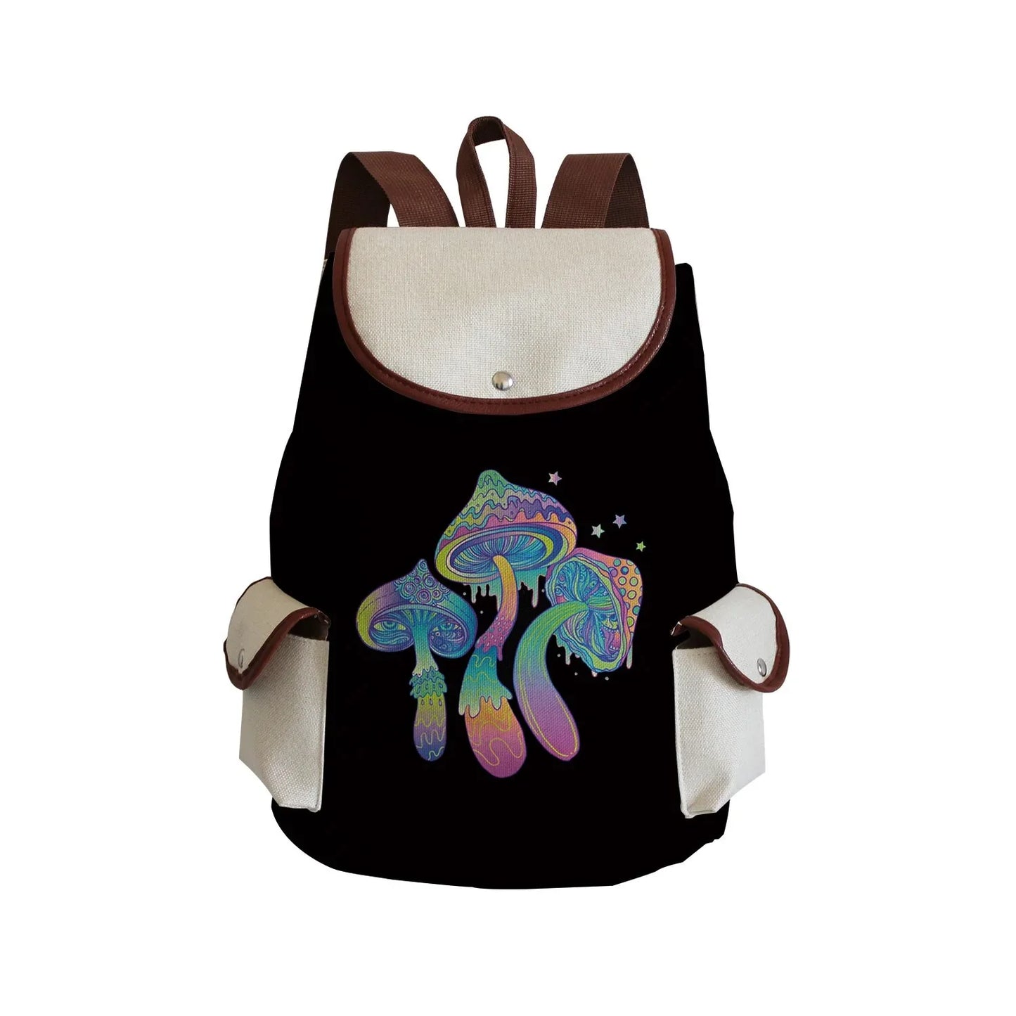 Mushroom Drawstring Backpack