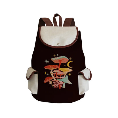 Mushroom Drawstring Backpack