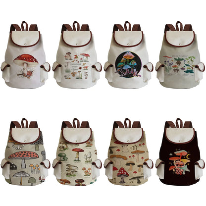 Mushroom Drawstring Backpack