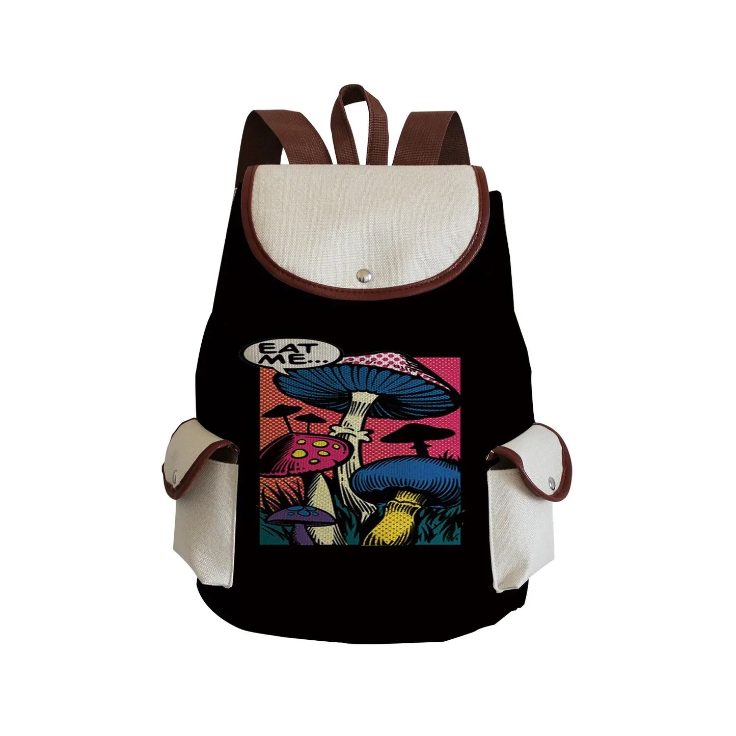 Mushroom Drawstring Backpack