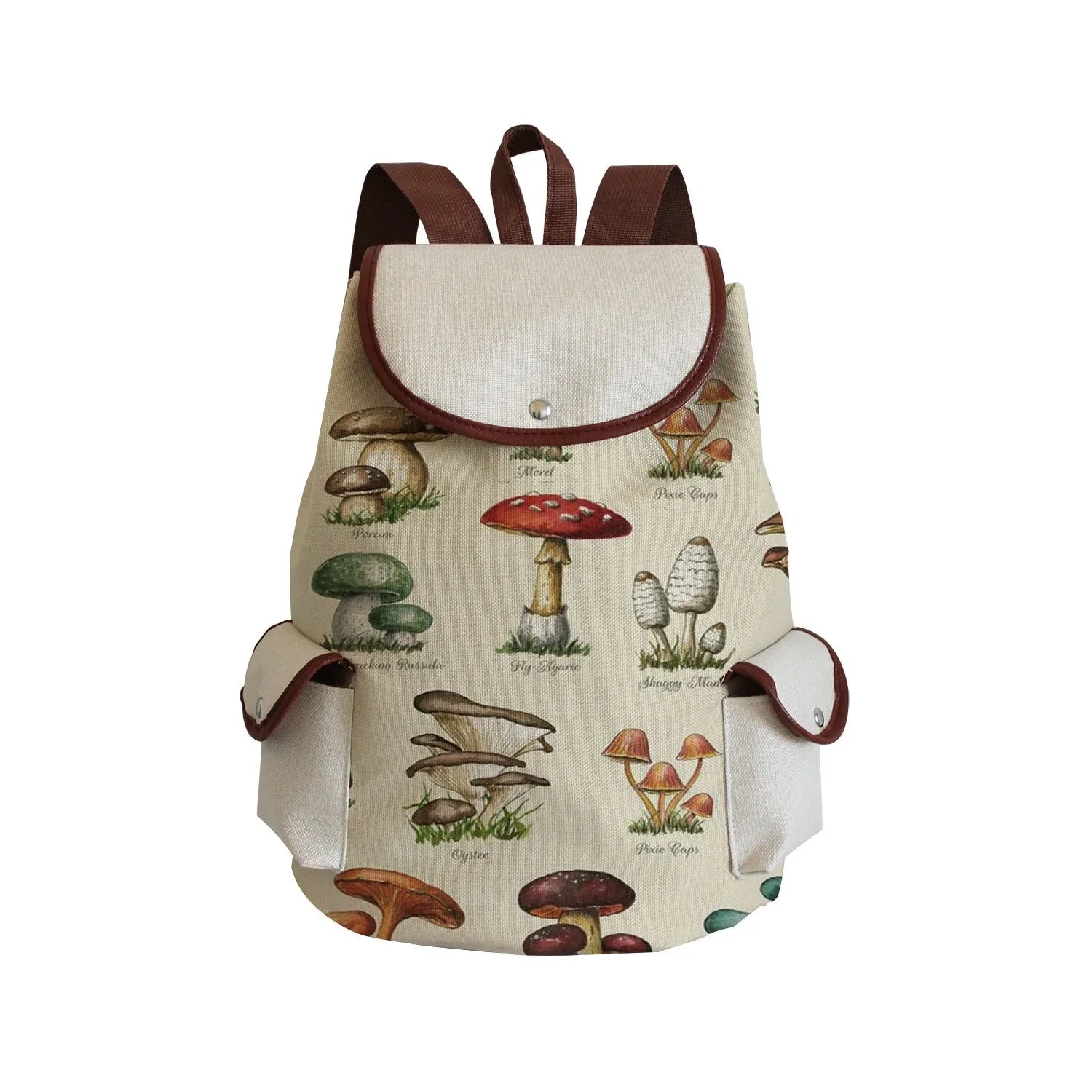 Mushroom Drawstring Backpack