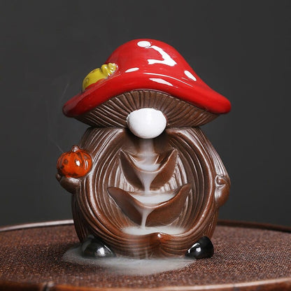 Mushroom Elf Incense Burner