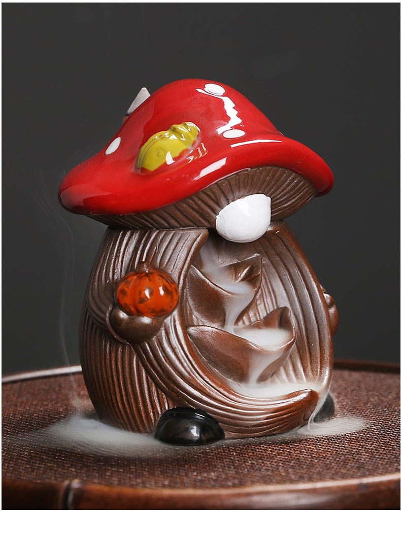 Mushroom Elf Incense Burner