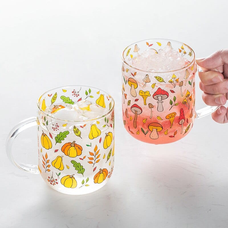 Mushroom Garden Glass Mug