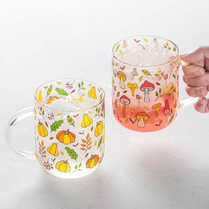 Mushroom Garden Glass Mug