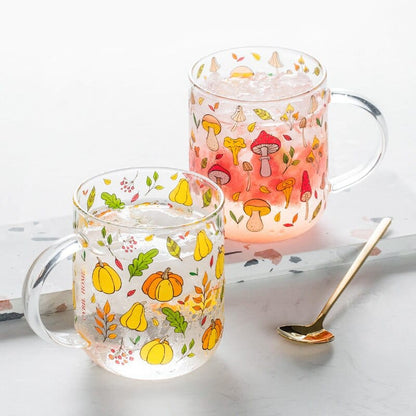 Mushroom Garden Glass Mug