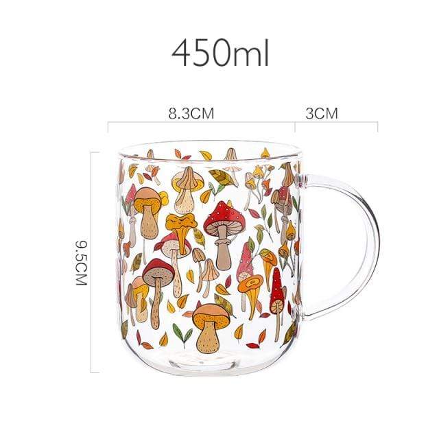 Mushroom Garden Glass Mug