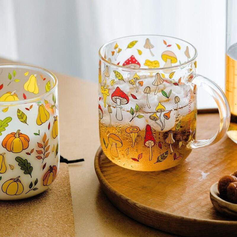 Mushroom Garden Glass Mug