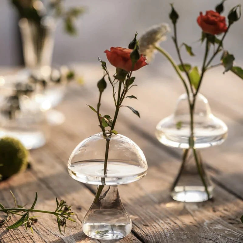 Mushroom Glass Vases