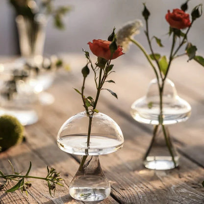 Mushroom Glass Vases