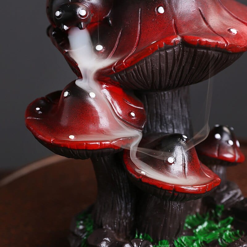 Mushroom Ladybug Incense Burner