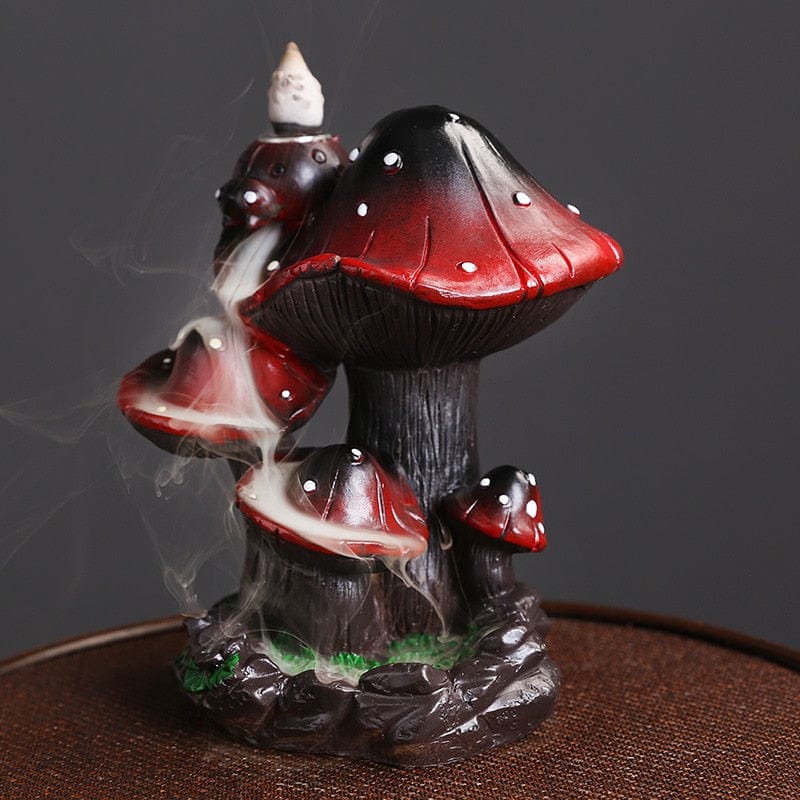 Mushroom Ladybug Incense Burner