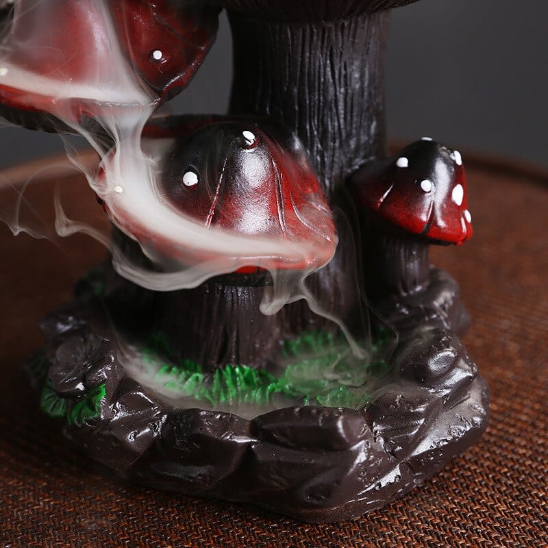 Mushroom Ladybug Incense Burner