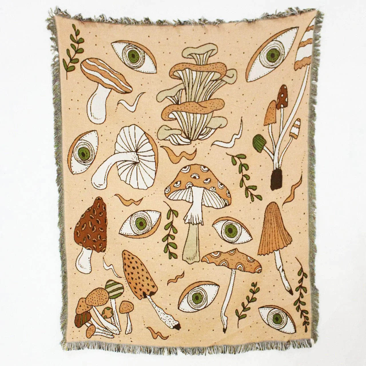 Mushroom Magic Throw Blanket