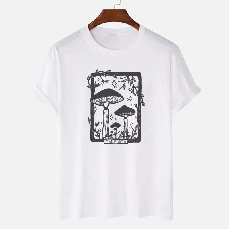 Mushroom Tarot Card Graphic Tee