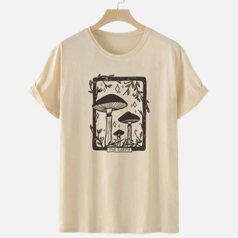 Mushroom Tarot Card Graphic Tee