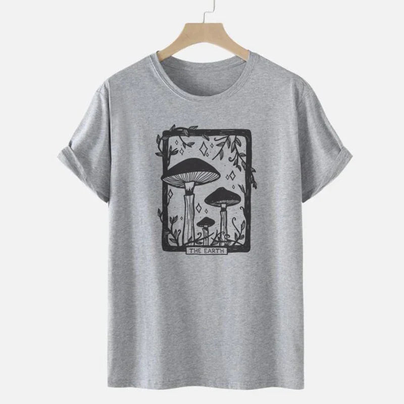 Mushroom Tarot Card Graphic Tee