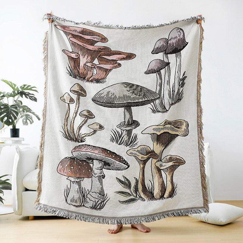 Mushroom Throw Blankets Blankets & Throws