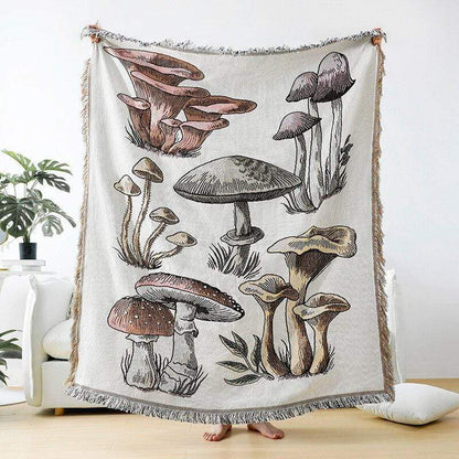 Mushroom Throw Blankets Blankets & Throws