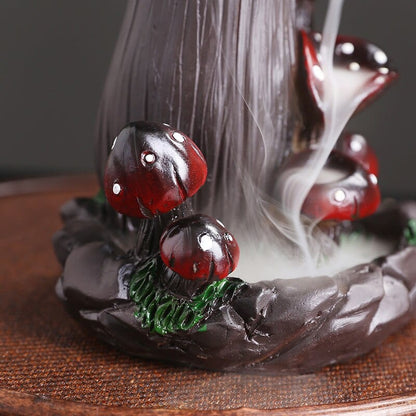 Mushroom Waterfall Incense Burner