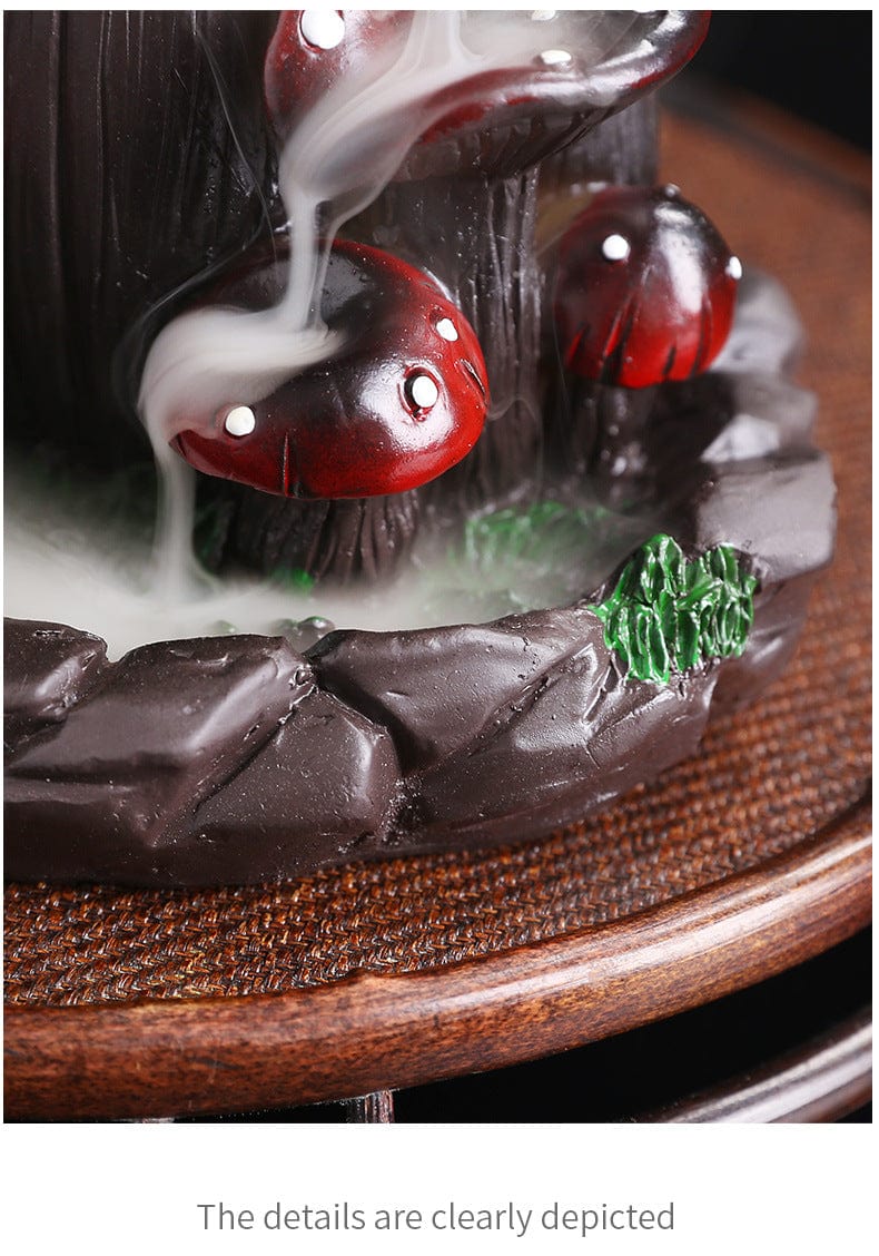 Mushroom Waterfall Incense Burner