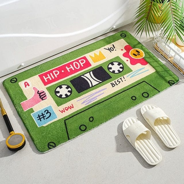 Music Tape Bath Mat