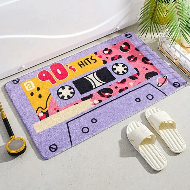 Music Tape Bath Mat