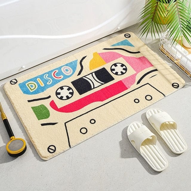 Music Tape Bath Mat