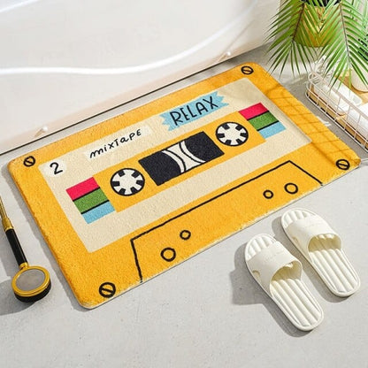 Music Tape Bath Mat