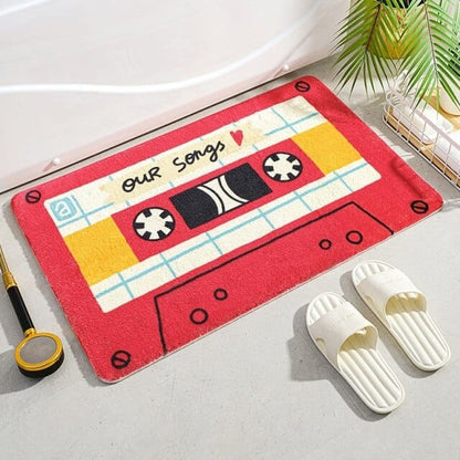 Music Tape Bath Mat