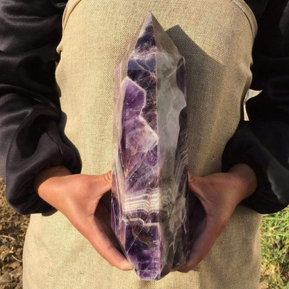 Natural Amethyst Quartz Crystal Wand