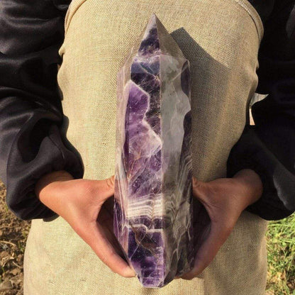 Natural Amethyst Quartz Crystal Wand