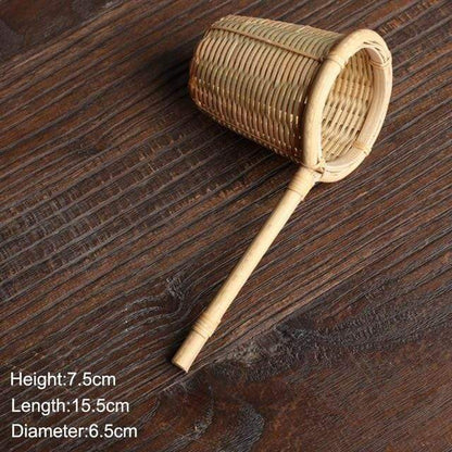 Natural Bamboo Tea Strainer Kitchen Gadgets