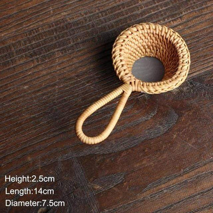 Natural Bamboo Tea Strainer Kitchen Gadgets