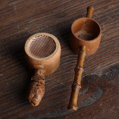 Natural Bamboo Tea Strainer Kitchen Gadgets