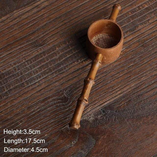 Natural Bamboo Tea Strainer Kitchen Gadgets