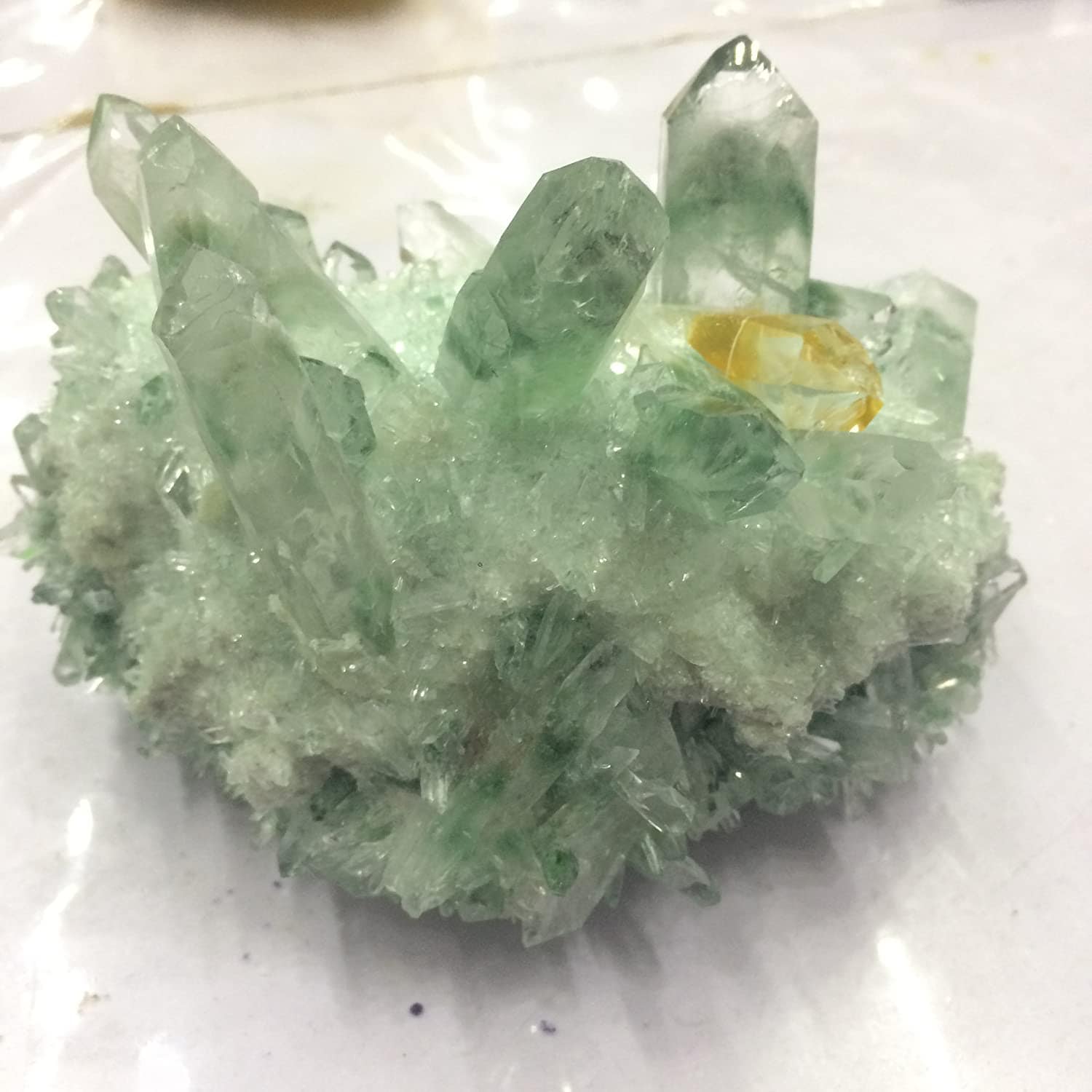 Natural Green Phantom Crystal