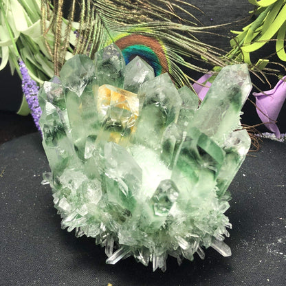 Natural Green Phantom Crystal