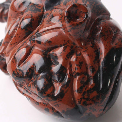 Natural Mahogany Obsidian Heart