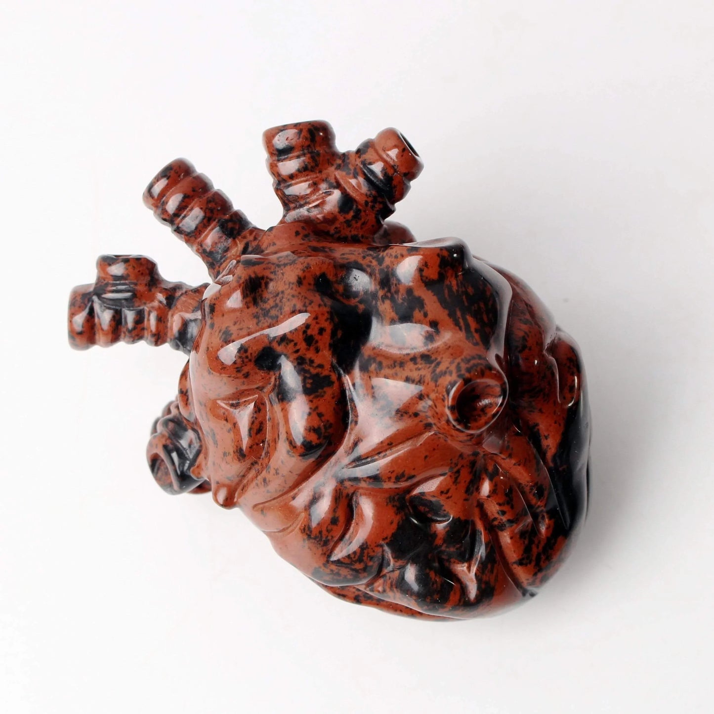 Natural Mahogany Obsidian Heart