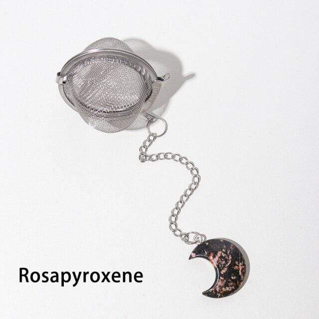 Natural Moon Shaped Crystal Tea Filter