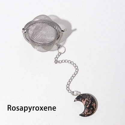 Natural Moon Shaped Crystal Tea Filter