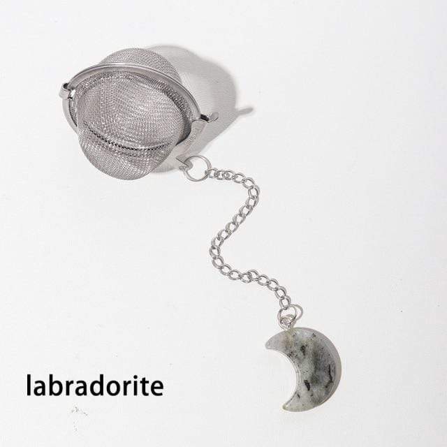 Natural Moon Shaped Crystal Tea Filter