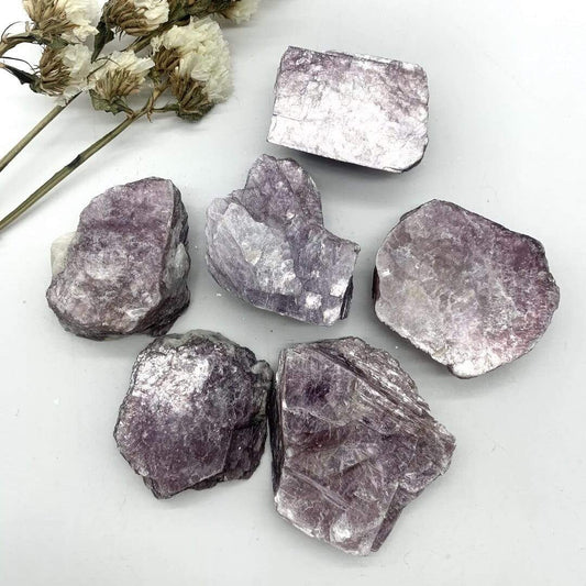 Natural Purple Lepidolite Mineral Crystal